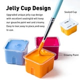 HIMI Gouache Paints Set, 18 Colors, 30g, jelly gouache paint set, Non Toxic Paint for Canvas and Paper, Art Supplies for Professionals, and More (Green Case HIMI