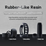 MAGIFLEX Rubber-Like Flexible Resin for 3D Printer, 405nm Fast UV-Curing Flexible Resin, High Extensibility & Flexbility & Rapid Photopolymer for 14K Capable LCD/DLP/SLA 3D Printing (1000g） (Black) Magiflex