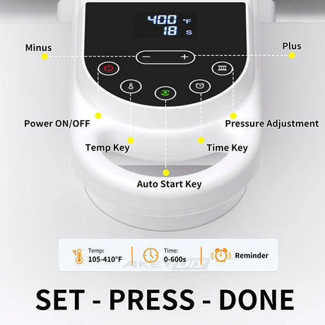 AKEYDIY Swivel Auto Heat Press 15"x15" Heat Press Machine for T Shirts, Professional Sublimation Shirt Press Heat Transfer Machine with Auto Open & Release, Adjustable Pressure & Higher Heating Height AKEYDIY