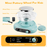 Pottery Wheel for Kids: Complete Pottery Painting Kit for Beginners - Adjustable Speed & Detachable Turntable - Pottery Tools and Art Supplies - Crafts Kits for 6 7 8 9 10 11 12 Year Old Girls & Boys Sockenear