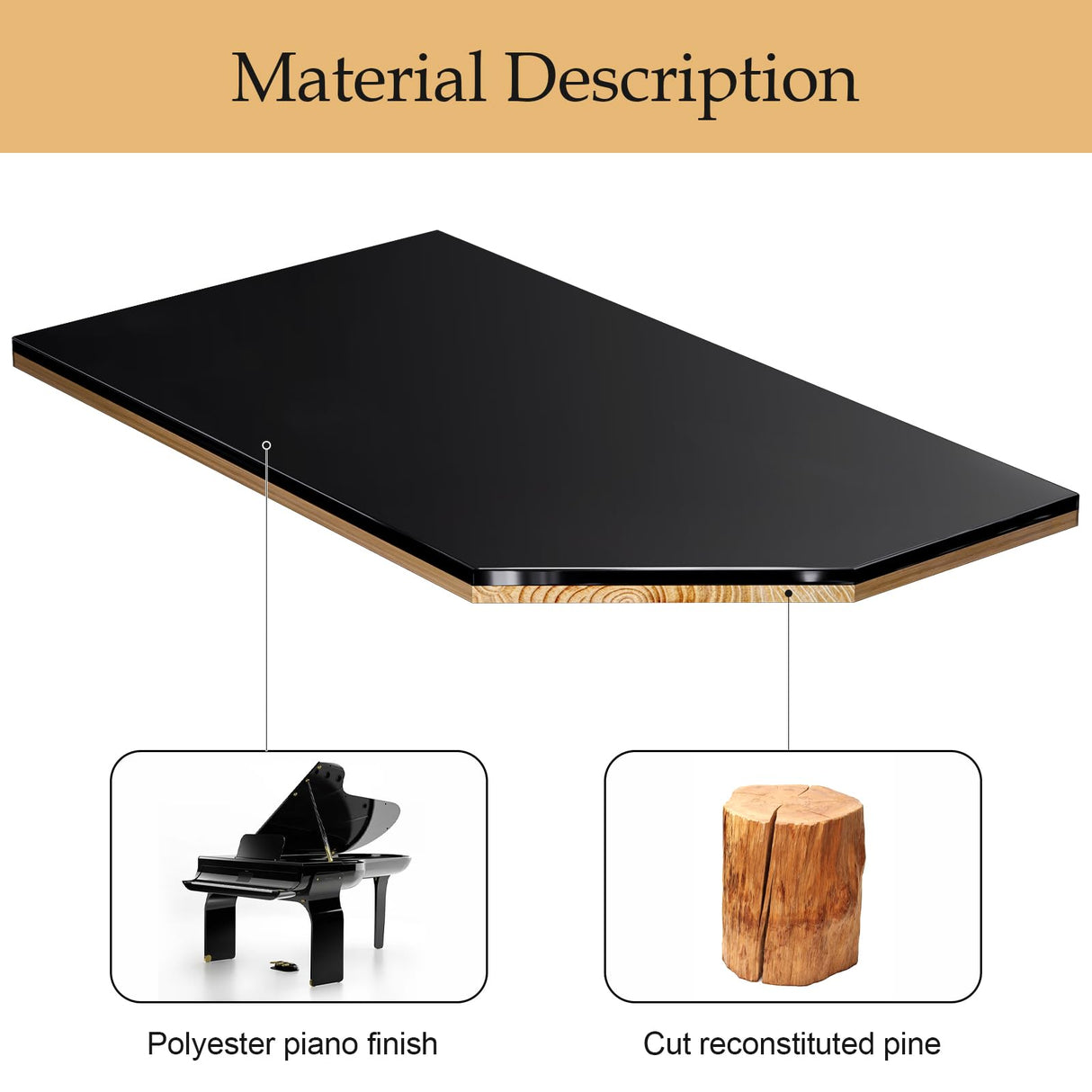 ProCase Wooden Men's Jewelry Box, 2-Tier Watch Holder and Sunglasses Box Organizer for Men, Display Cases with Clear Glass Top and Storage Drawer, Father's Day Gift -Black ProCase