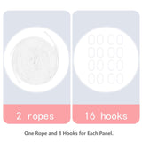 Mocarly Dorm Single Twin Bunk Bed Tents Drapes Dustproof Blackout Underbed Cloth Bed Privacy Curtains (Blue-2panels, 47.2 x 78.7 in) Mocarly