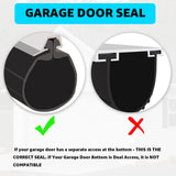 9 feet Seal Replacement for Clopay Garage Door Rubber Bottom Weather Seal for Weather Stripping Fit 9 FT Wide Doors Lusperi