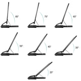 Readaeer Metal Book Stand for Desk Portable Document Holder for Cook Book, Music Book, iPad, Laptop, Reading Rest with 7 Adjustable Positions and Page Paper Clips READAEER