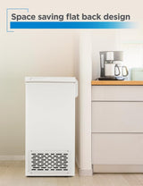 BLACK+DECKER 2.0 Cu. Ft. Compact Chest Freezer, Deep Freezer Holds Up To 70 Lbs. of Frozen Food, Removable Storage Basket, Manual Defrost, White BLACK+DECKER