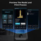 Official Creality Ender 3 V2 Neo 3D Printer with CR Touch Auto Leveling PC Spring Steel Platform Full-Metal Extruder 95% Pre-Installed 3D Printers Resume Print and Model Preview 8.66x8.66x9.84 inch Comgrow