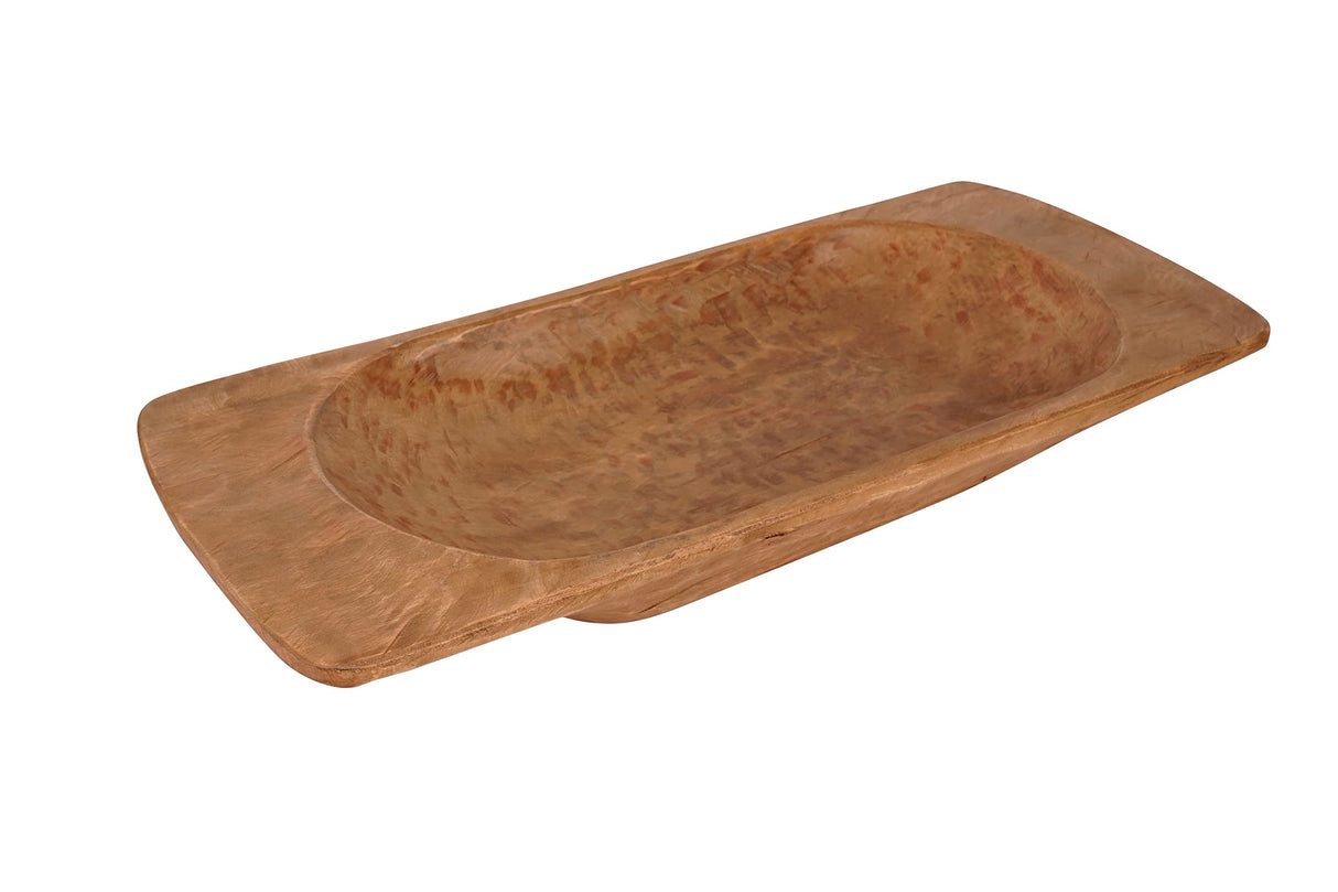 Mexican Imports Eurostyle Deep Rustic Wooden Dough Bowl-Batea-Natural Mexican Imports