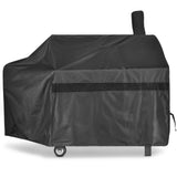 iCOVER Offset Smoker Cover 60 inch Charcoal Pellet Grill Cover Heavy Duty Waterproof 600D BBQ Smoker Cover for Brinkmann for Char-Broil for Weber for Nexgrill for New Braunfels for Oklahoma Joe's i COVER