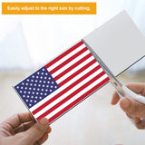 tonhui 4Pcs 12" X 4" Bumper Sticker Magnets, Flexible Magnetic Bumper Sticker Sheet with Self Adhesive, Turn Any Decal Into a Magnet tonhui