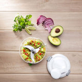 OXO Good Grips One Stop Chop Manual Food Processor, (Stainless Steel, Plastic) OXO