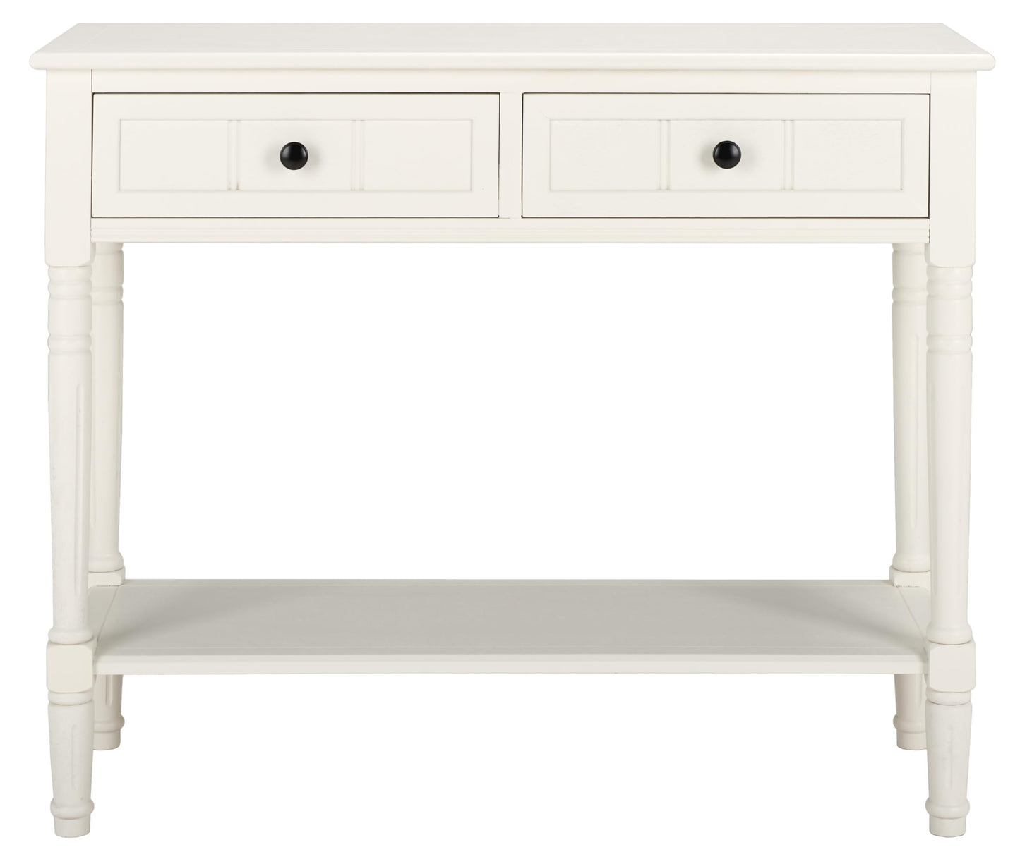 Safavieh American Homes Collection Samantha Distressed/Cream 2-Drawer Console Table - WoodArtSupply