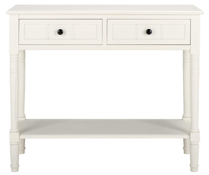 Safavieh American Homes Collection Samantha Distressed/Cream 2-Drawer Console Table - WoodArtSupply