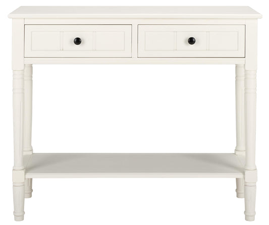 Safavieh American Homes Collection Samantha Distressed/Cream 2-Drawer Console Table - WoodArtSupply