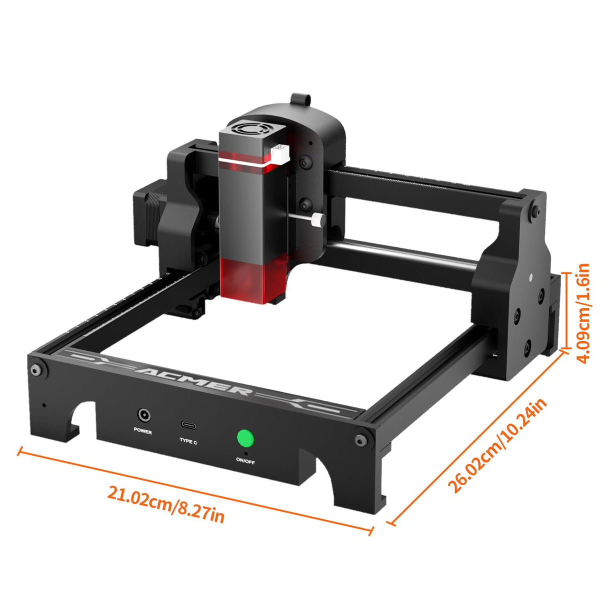 ACMER Laser Engraver S1 Portable Laser Cutter and Engraver CNC Machine for DIY,Wood,Metal,Acrylic,Leather,etc. (S1 2.5W) ACMER