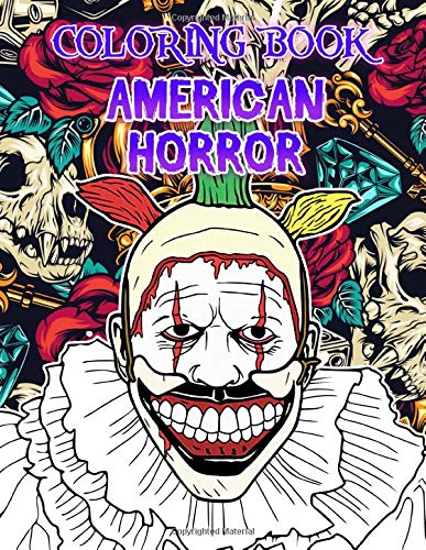 American Horror Coloring Book: Supernatural Horror TV Series Coloring Book For Adults Relaxation Gift WoodArtSupply