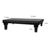 GENMOUS Farmhouse Black Dispaly Risers Pedestal Stand For Bathroom Decor , Rustic Large Tiered Tray Decor Pedestal Stand For Coffee Bar Display, Kitchen Counter Island Decor, Sink Decor, Plant Holder GENMOUS & CO.