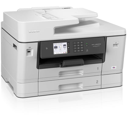 Brother MFC-J6940DW White Color Inkjet All-in-One Printer with 500-sheet Total Paper Capacity and The Ability to Print, scan, Copy or fax up to 11”x17 (Ledger) Size Paper.