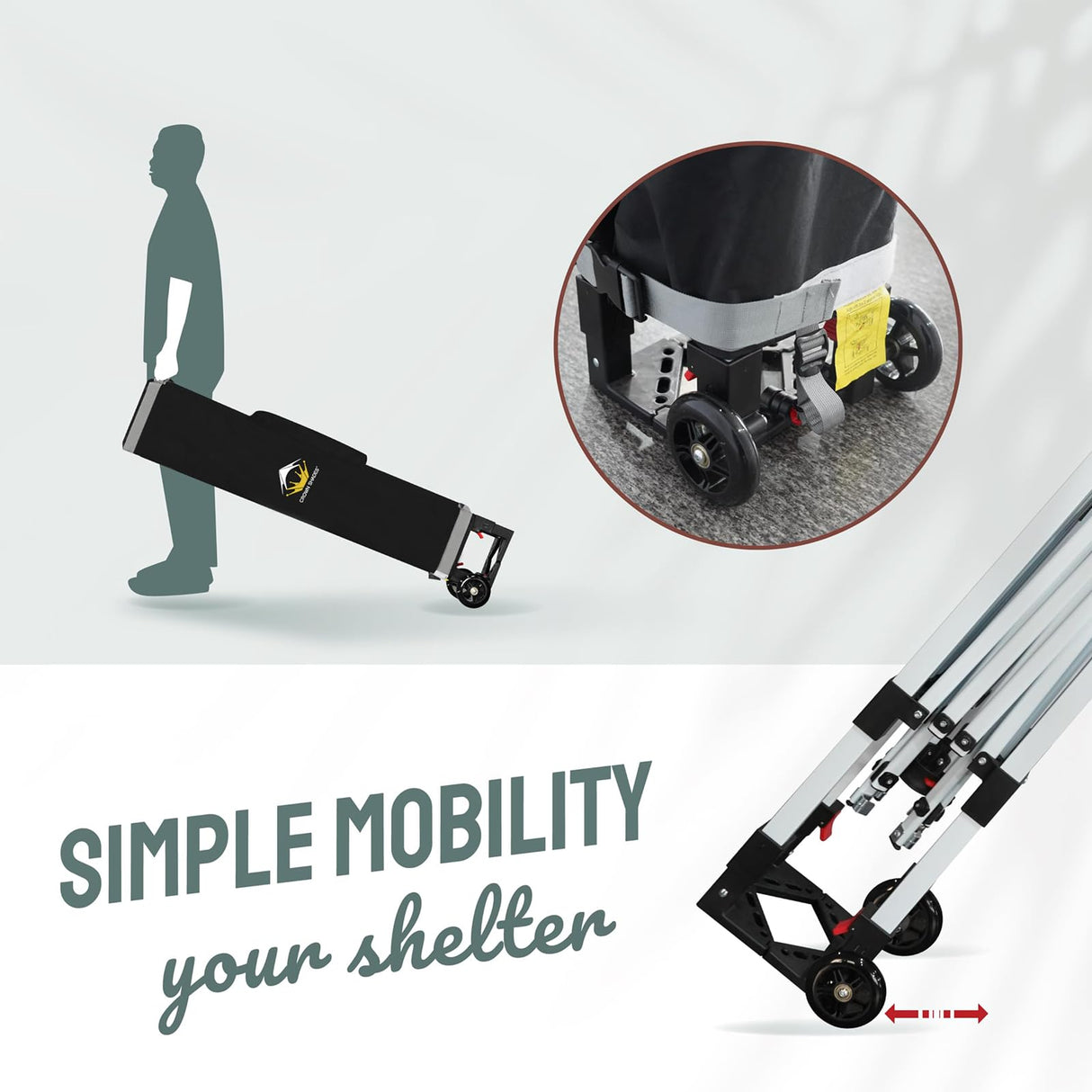 CROWN SHADES 10x10 Pop Up Canopy Tent Instant Commercial 1-Person Setup Patended Centerlock with 400D Silver Coated Fabric, 4 Sidewalls, 4" Wheels, 4 Upgraded Weights, Sto'N Go Bag, White CROWN SHADES