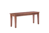 Boraam Shaker Backless Wood Bench - Walnut Boraam