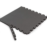 Xspec 1" Extra Thick 48 sq ft Reversible EVA Gym Foam Floor Mat Tiles (24" x 24"), Steel Pattern, 12 pcs, Black & Grey Xspec