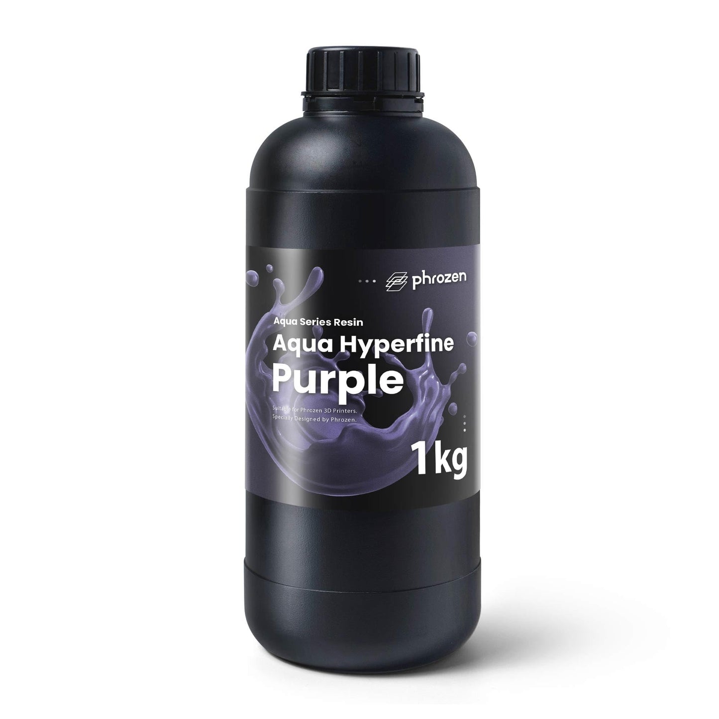 phrozen Aqua Hyperfine Photopolymer Resin for 9K, 12K or Higher Resolution 3D Printers, 405nm LCD UV-Curing 3D Printing with Low Shrinkage & Superior Precision, Smooth Surface Finish (Purple, 1KG)