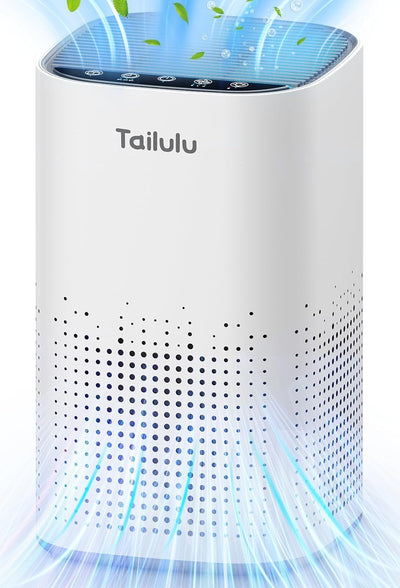 Air Purifiers for Home Large Room up to 1500ft²,Tailulu H13 True HEPA Air Cleaner with 360°Air Inlet, 15dB Air Purifier for Bedroom with Sleep Mode,Speed Control,Timer, for Odor Dust Smoke