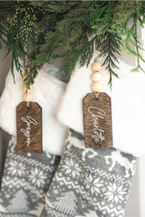 Beaded Wooden Name Tag - Personalized Christmas Stocking Tags APK company
