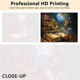 TUMOVO DIY Paint by Numbers for Adults Books, Acrylic Paint by Numbers Kits on Canvas Castle, Oil Hand Painting Botanic, Paint by Numbers Kit for Adults Gift Home Wall Decor 16"x20"(Frameless) TUMOVO