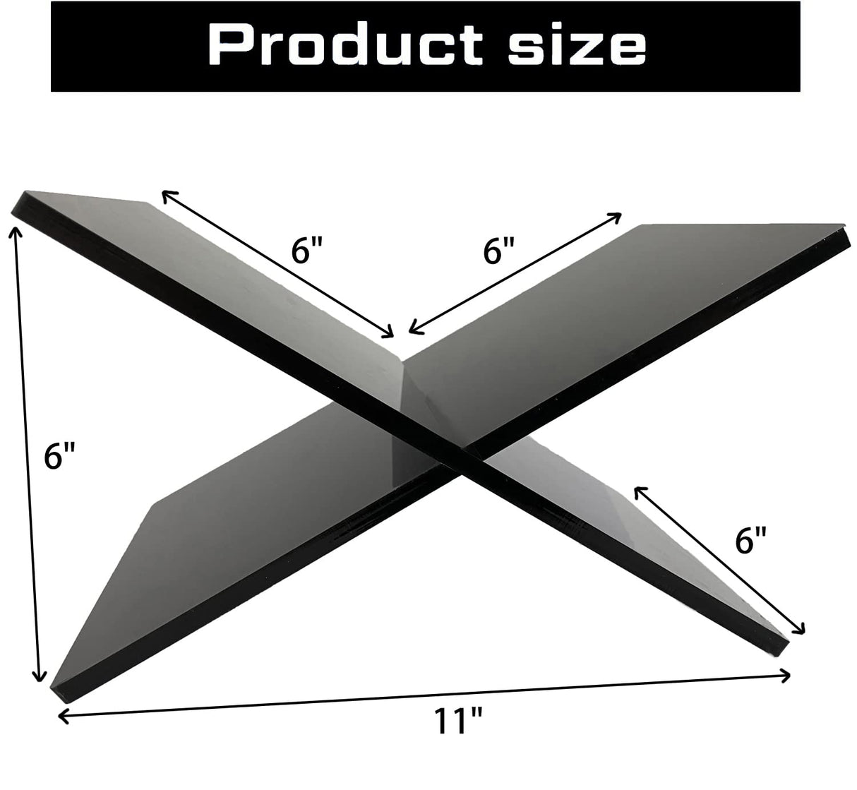 Hopysgiien Black Book Stand - Acrylic Open/Closed Book Display Stand for Bibles, Cookbooks, Magazines, Textbooks, Recipe Holders & Picture Display Hopysgiien