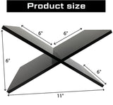 Hopysgiien Black Book Stand - Acrylic Open/Closed Book Display Stand for Bibles, Cookbooks, Magazines, Textbooks, Recipe Holders & Picture Display Hopysgiien