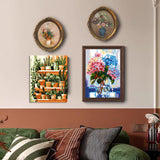 Paint by Numbers for Adults & Kids Kits Easy for Beginner Wooden Framed on Canvas Flowers Acrylic Paint Painting DIY Art Crafts with Paints and Brushes Green Plant ArtBud