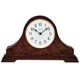 Bulova Chandler Lighted Mantel Clock, Model B1853 | Elegant Design | Illuminated Dial | Quartz Movement | Cherry Wood Finish | Battery Operated Bulova