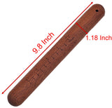 Wooden Rolling Pin, 9.8 Inch Rolling Pin with Size Scale for Kneading Dough of Baking Bread, Pizza, Cookie, Cake and Noodles (1, 25 cm) YIKANGHENG