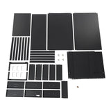 KJNHhugH 6 Drawers File Cabinet with Lock & Wheels, Mobile Metal Filing Cabinet Vertical File Cabinet Under Desk Filing Cabinets for Home Office fits Legal/Letter/A4 Size, 11x16x27in (Black) KJNHhugH