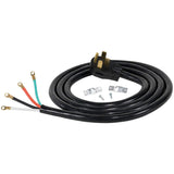 Certified Appliance Accessories 50-Amp Appliance Power Cord, 4 Prong Range Cord, 4 Wires with Eyelet Connectors, 10 Feet, Copper Wire Certified Appliance Accessories