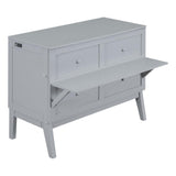 Ball & Cast Murphy Bed Full Szie,Cabinet Hideaway with USB Port and Removable Shelves,Wall Bed W/ 2 Movable Desks,can be Folded,Platform Bedframe for Kids Bedroom,Student Dorms,Gray Ball & Cast