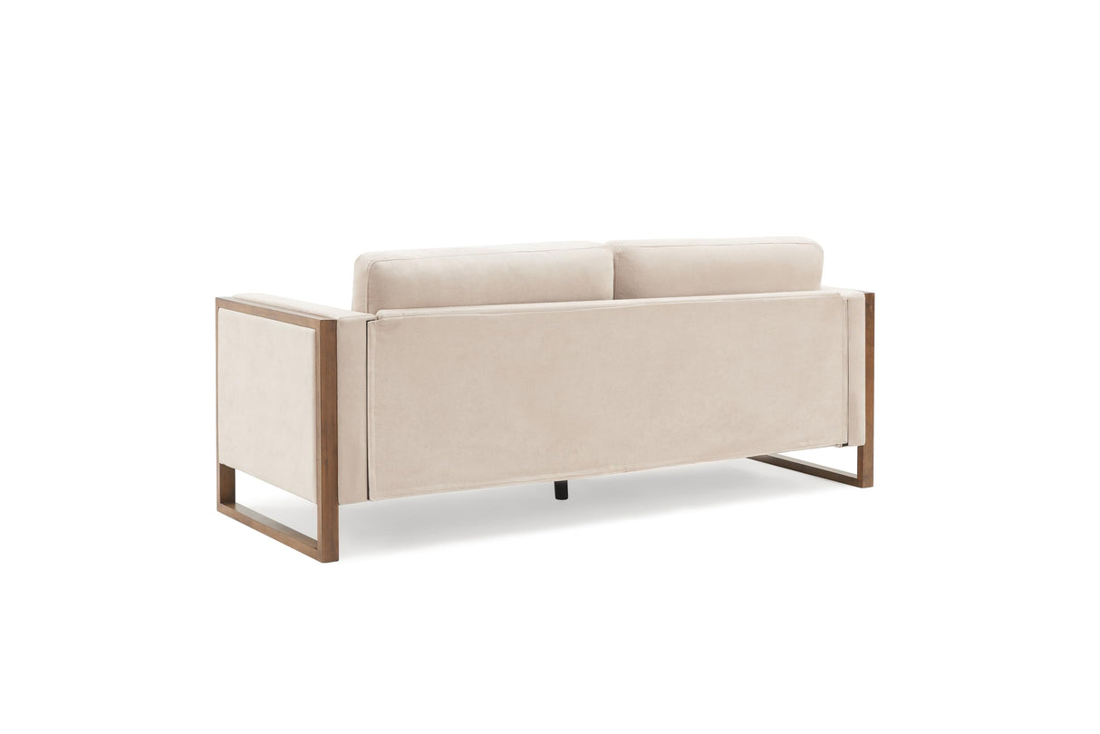 Christopher Knight Home Bricez 79" Sofa Couch, Cozy Upholstered 3-Seater Sofa, Oversized Loveseat, Comfy Fabric Couches for Living Room and Office, Modern Couch and Sofa, Wooden Frame, Taupe Beige Christopher Knight Home