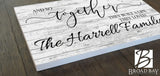 Personalized Wedding Gift Sign With Names And So Together They Built a Life They Loved Custom Wood Farmhouse Décor for Home, Wedding, Family or Couples Gift Idea Broad Bay