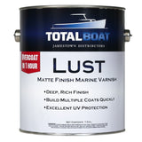 TotalBoat-496608 Lust Marine Varnish, High Gloss and Matte Finish for Wood, Boats, Outdoor Furniture (Matte, Gallon) TotalBoat