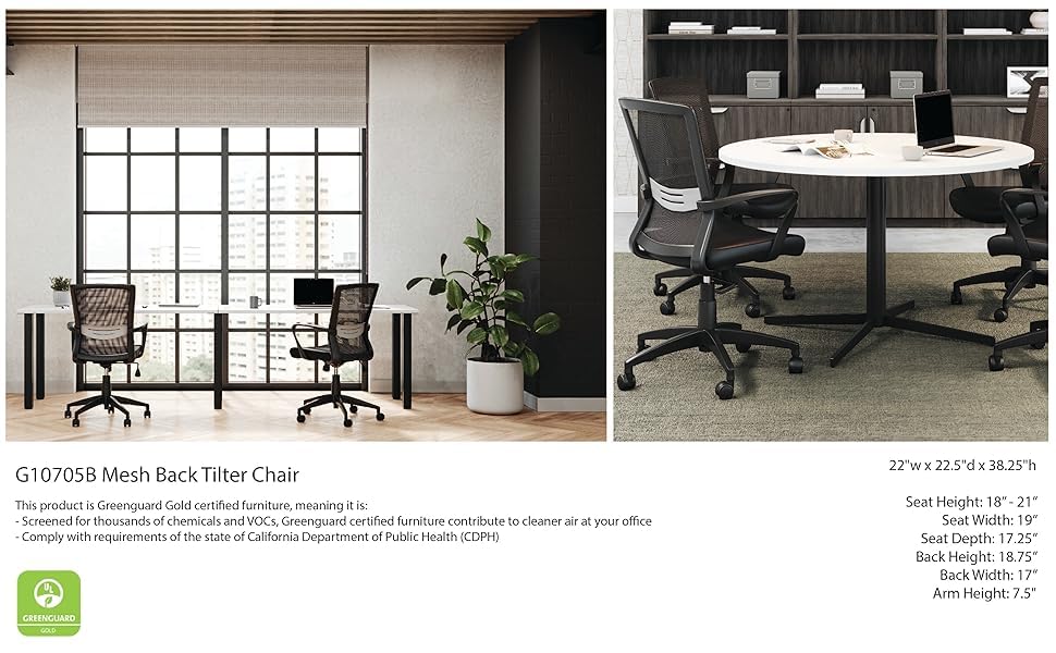 GOF 6FT, 8FT, 10FT Conference Table & Chair (G10705B) Set, Dark Cherry, Espresso, Artisan Grey, Mahogany, Walnut (6ft Table with 4 Chairs, Artisan Grey) GOF