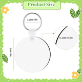 300 Pcs Sublimation Keychain Blanks Bulk Double Side Heat Transfer Sublimation MDF Blank Set with Keychain Rings & Jump Rings,Heat Transfer Keychain Blank Board for DIY Crafts(Round) Guiqulai