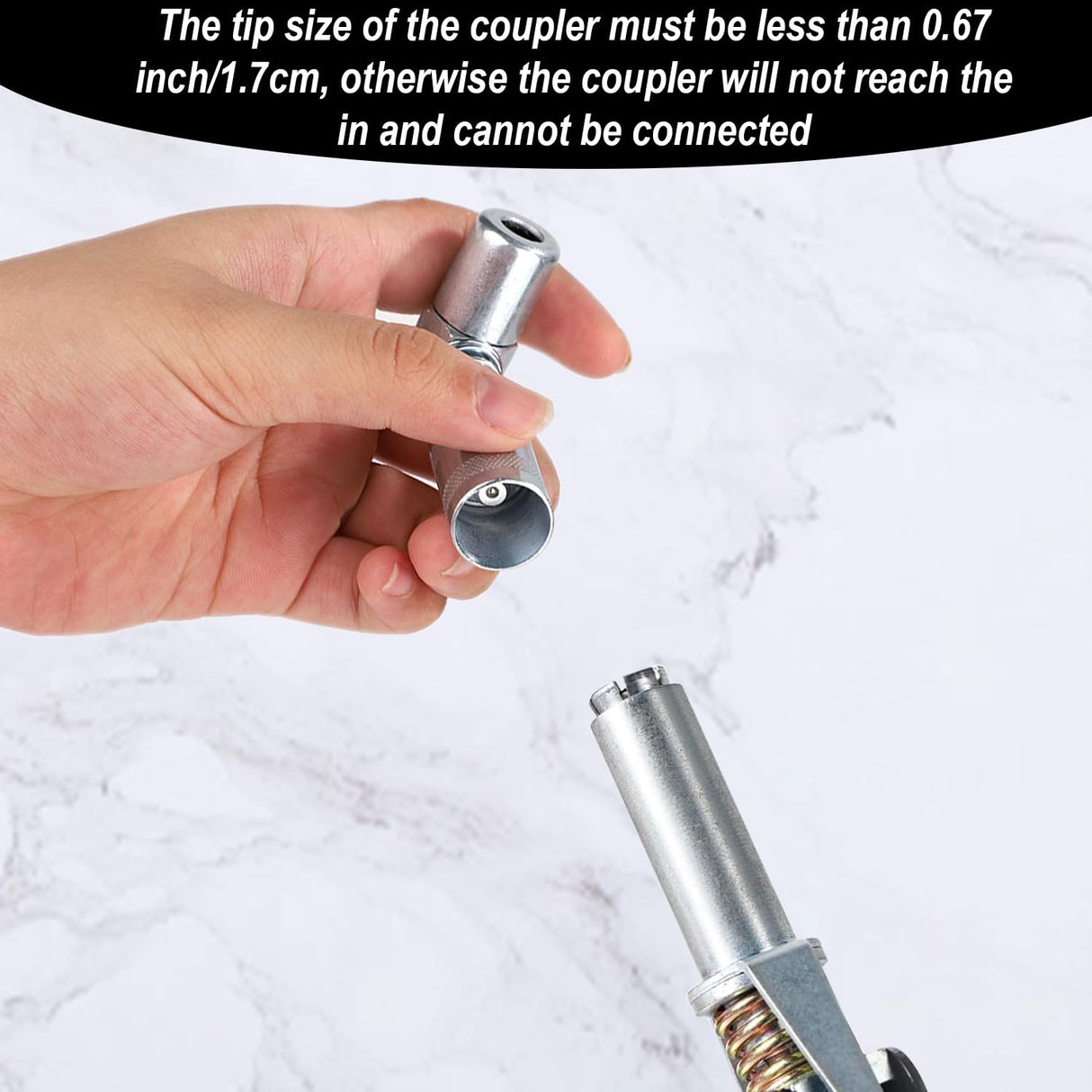 PEUTIER 90 Degree Grease Coupler Adapter and Grease Injector Needle Gun Tip, Needle Grease Gun Fitting Set Grease Needle Nozzle Dispenser for Grease Fitting Tool PEUTIER