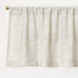 Kitchen Valances for Windows Modern Farmhouse Cotton Linen Valance Curtains Topper Country Rustic Bathroom Small Window Treatment Bohemian Decor (54x18 inch, Natural) Oindec