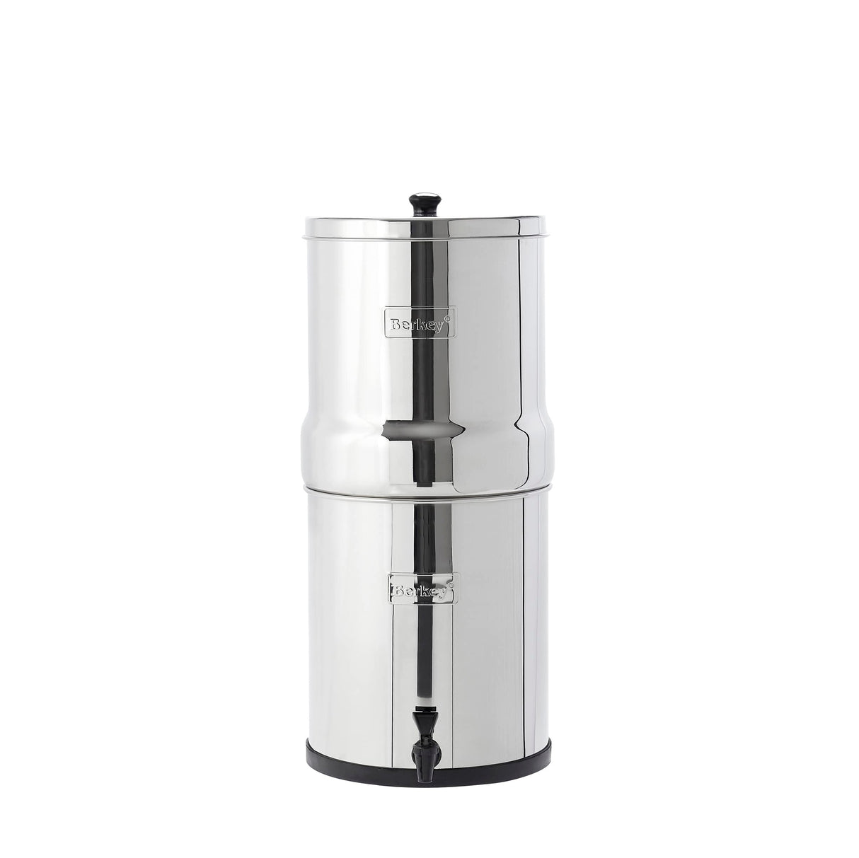 Big Berkey Gravity-Fed Stainless Steel Countertop Water Filter System 2.25 Gallon with 2 Authentic Black Berkey Elements BB9-2 Filters Berkey
