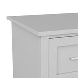 Martha Stewart Hutton Shaker Style Home Office Desk with Storage in Gray with Brushed Nickel Hardware Martha Stewart