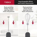 Immersion Blender Set, Hand Blender Electric, Immersion Blender Handheld, 9-Speed, 500W Handheld Blender - Hand Blenders Immersion, Hand Mixer Electric Blenders, Smoothie Blender (3-in-1, Black) fullstar