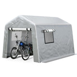 Jocoevol 8x10 ft Carport Heavy Duty Tent with Roll-up Windows, Portable Garage with Galvanized Steel Tubes, Car Canopy All-Season Tarp for Car Boat Truck Motorcycle Jocoevol