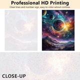 TUMOVO Planet DIY Paint by Numbers for Adults, Galaxy Acrylic Paint by Numbers Kits on Canvas, Paint by Numbers Kit for Adults Beginners Universe, Oil Hand Painting for Gift Home 16"x20"(Frameless) TUMOVO