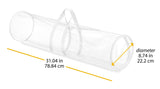 Whitmor 6044-4924 Clear Gift Wrap Organizer - Zippered Storage for 25 Rolls Whitmor