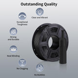 ANYCUBIC PETG Filament 1.75mm Bundle, 3D Printer Filament, Dimensional Accuracy +/- 0.02mm, Exceptional Toughness, Print with Most FDM 3D Printers, 1KG Spool, 4KG Black ANYCUBIC